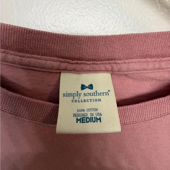 Simply Southern Mauve Long Sleeve Tee - Picture 3 of 3